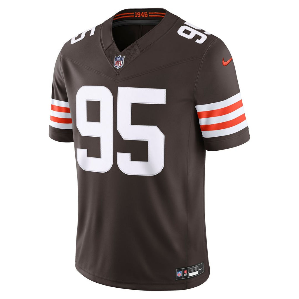 Cleveland Browns Myles Garrett Nike Brown Team Vapor F.U.S.E. Stitched Limited Jersey - product image 2