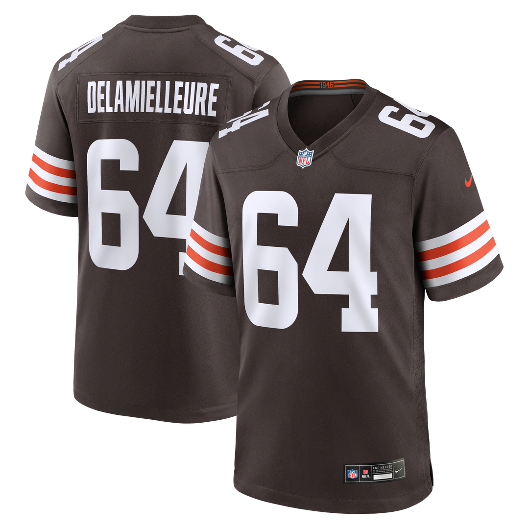 Cleveland Browns Joe DeLamielleure Nike Brown Game Retired Player Jersey - product image 1