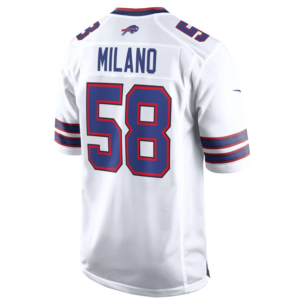 Buffalo Bills Matt Milano Nike White Away Game Player Jersey - product image 3