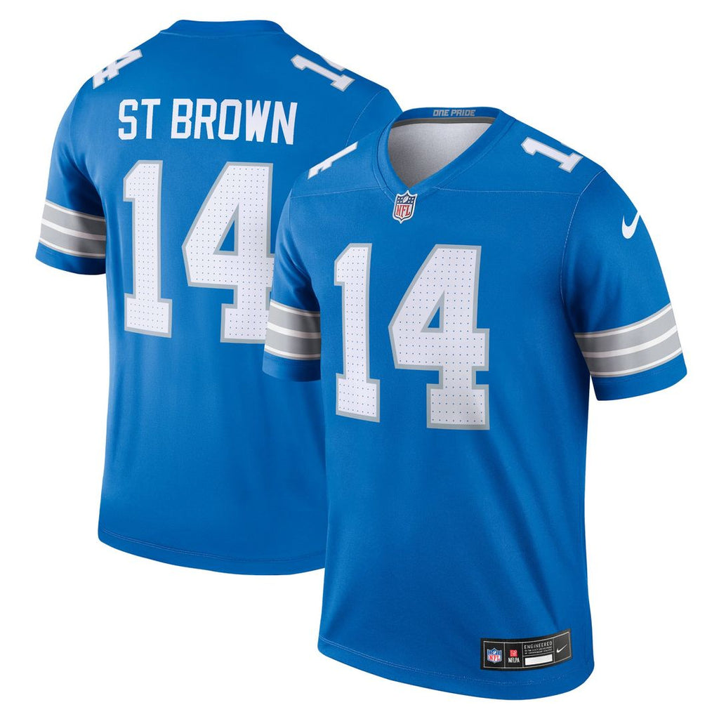 Detroit Lions Amon-Ra St. Brown Nike Blue Legend Player Performance Top - product image 4