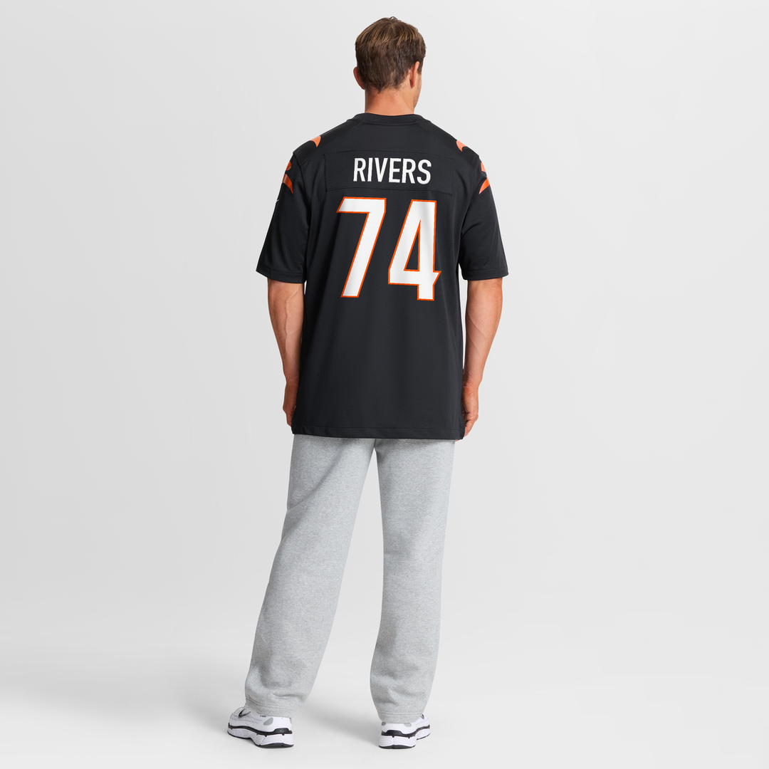Cincinnati Bengals Jalen Rivers Nike Black Team Game Jersey - product image 8