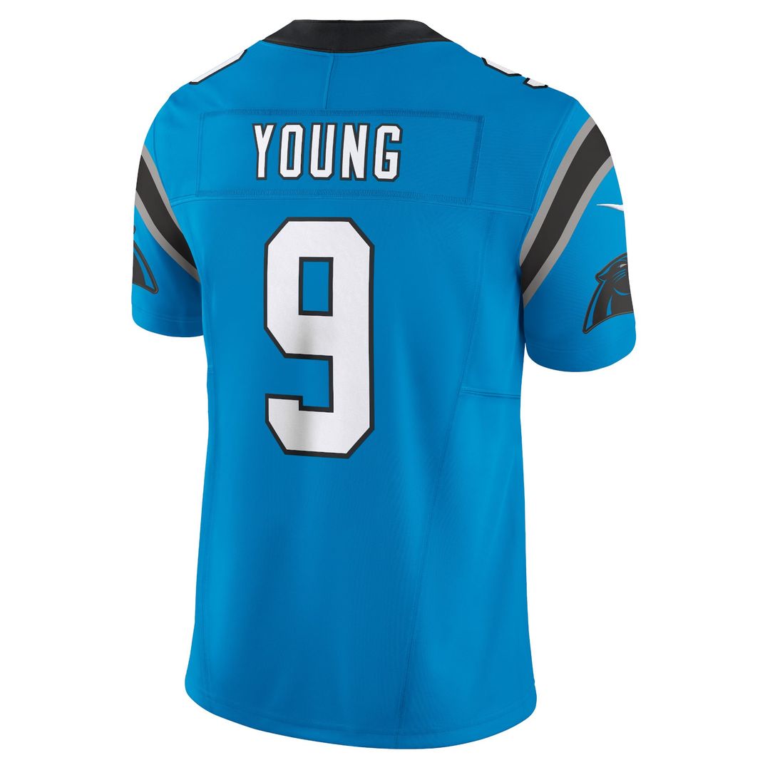 Carolina Panthers Bryce Young Nike Blue Vapor F.U.S.E. Limited Jersey - product image 3