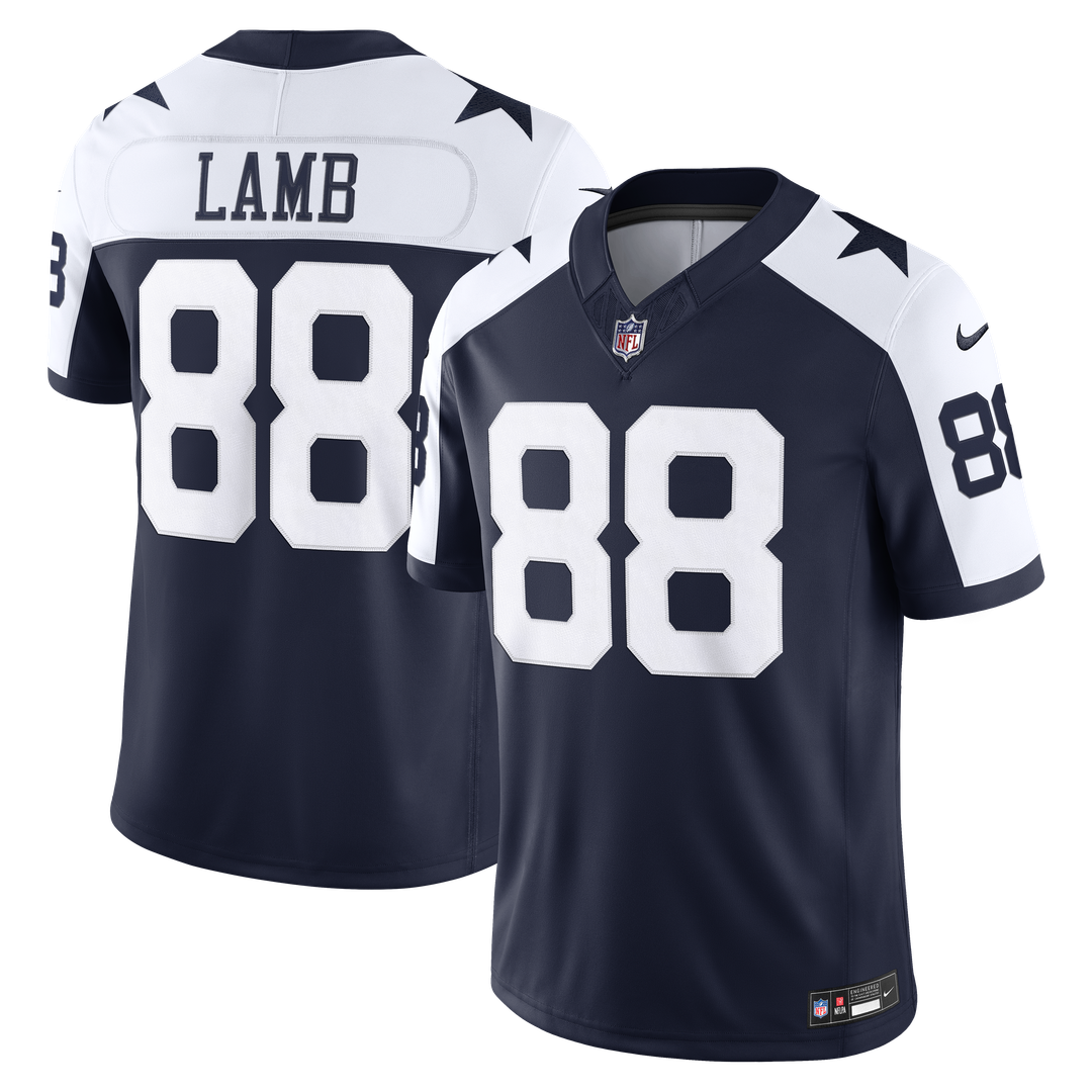 Dallas Cowboys CeeDee Lamb Nike Navy Alternate Vapor F.U.S.E. Stitched Limited Jersey - product image 4