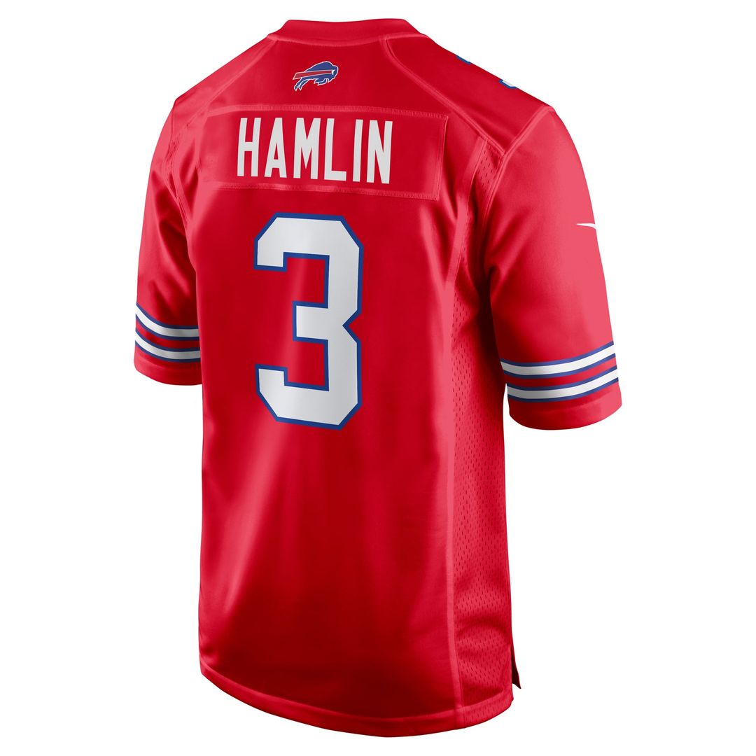 Buffalo Bills Damar Hamlin Nike Red Alternate Game Jersey - product image 3
