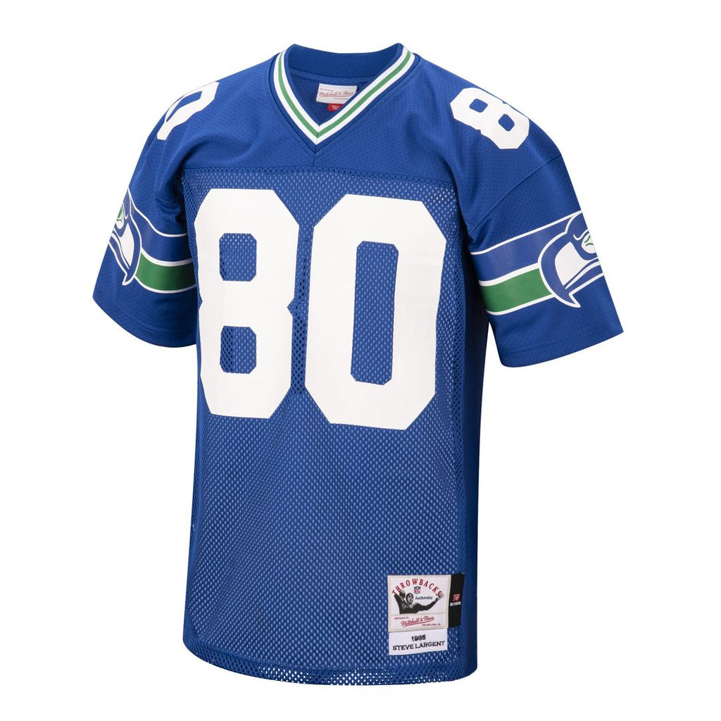 Seattle Seahawks 1985 Steve Largent Mitchell & Ness Royal Authentic Throwback Retired Player Jersey - product image 2
