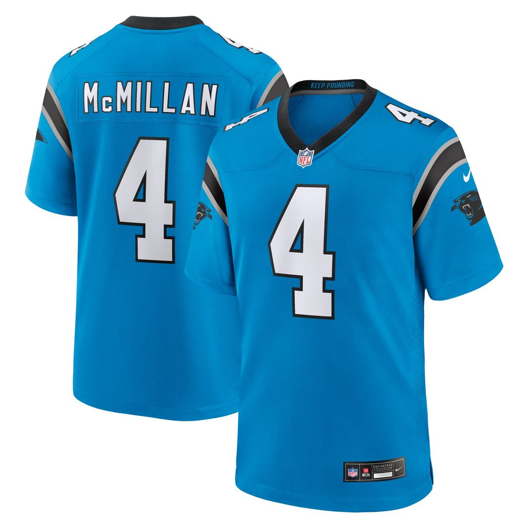 Carolina Panthers Tetairoa McMillan Nike Blue Alternate Game Jersey - product image 1