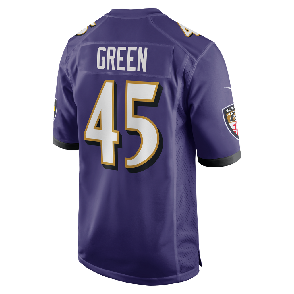 Baltimore Ravens Mike Green Nike Purple Team Game Jersey - product image 3