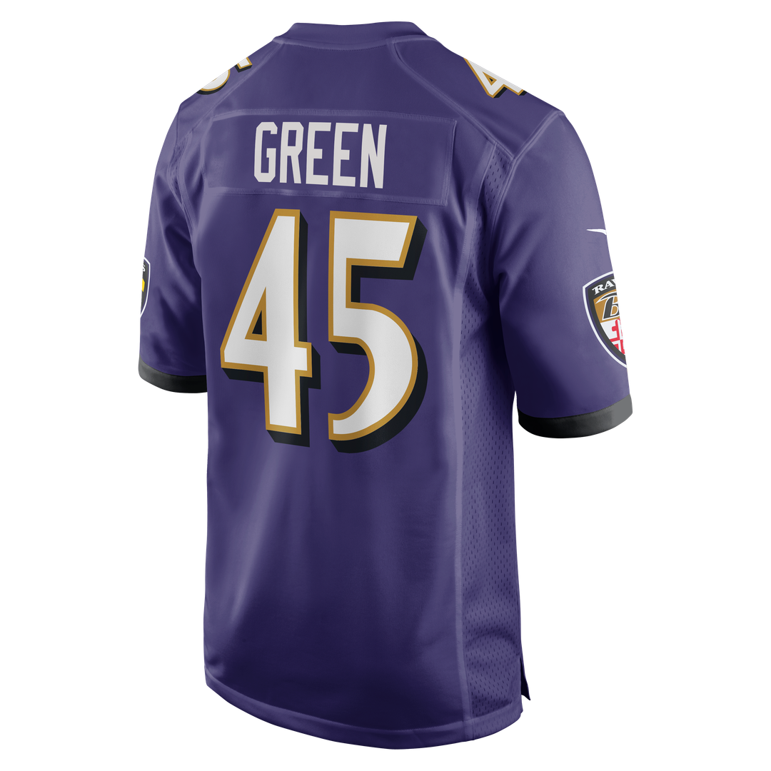 Baltimore Ravens Mike Green Nike Purple Team Game Jersey - product image 3