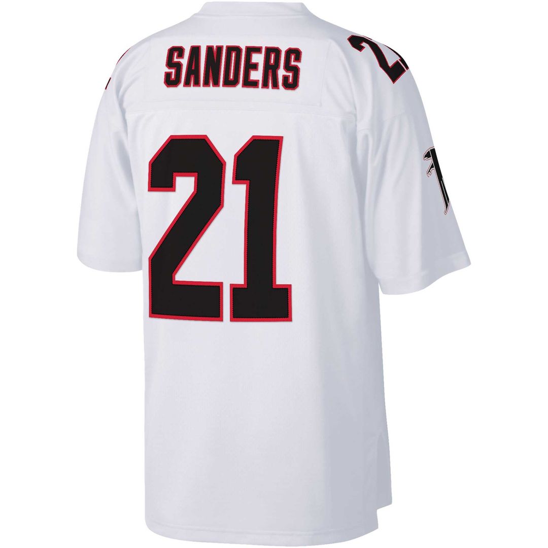 Atlanta Falcons Deion Sanders Mitchell & Ness White Big & Tall 1992 Retired Player Replica Jersey - product image 3