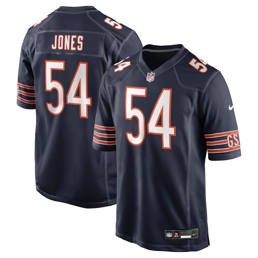 Chicago Bears Logan Jones Nike Navy Team Game Jersey - product image 1