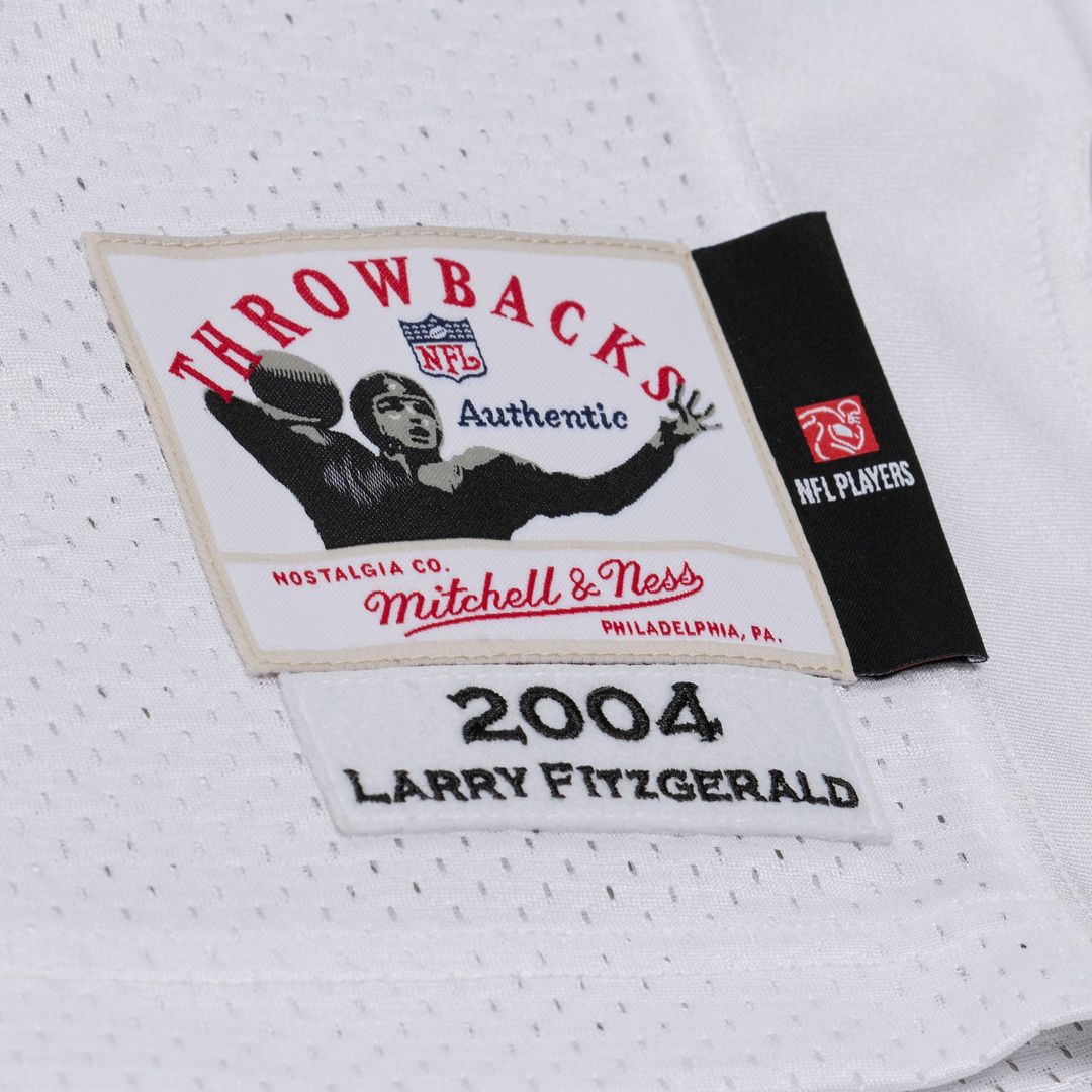 Arizona Cardinals Larry Fitzgerald Mitchell & Ness White 2004 Authentic Throwback Jersey - product image 5