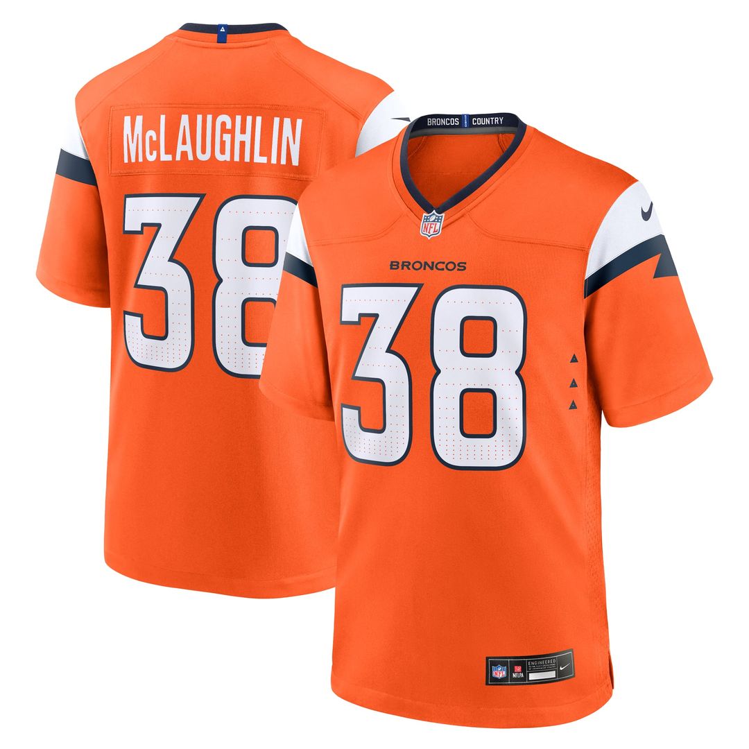 Denver Broncos Jaleel McLaughlin Nike White Game Jersey - product image 7