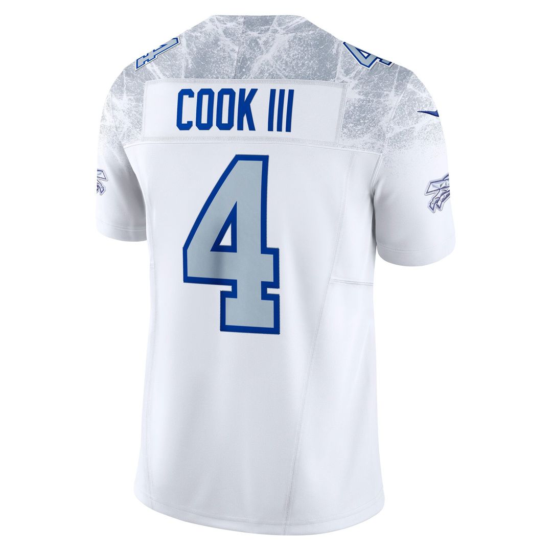Buffalo Bills James Cook III Nike White Rivalries Collection Stitched Limited Jersey - product image 3