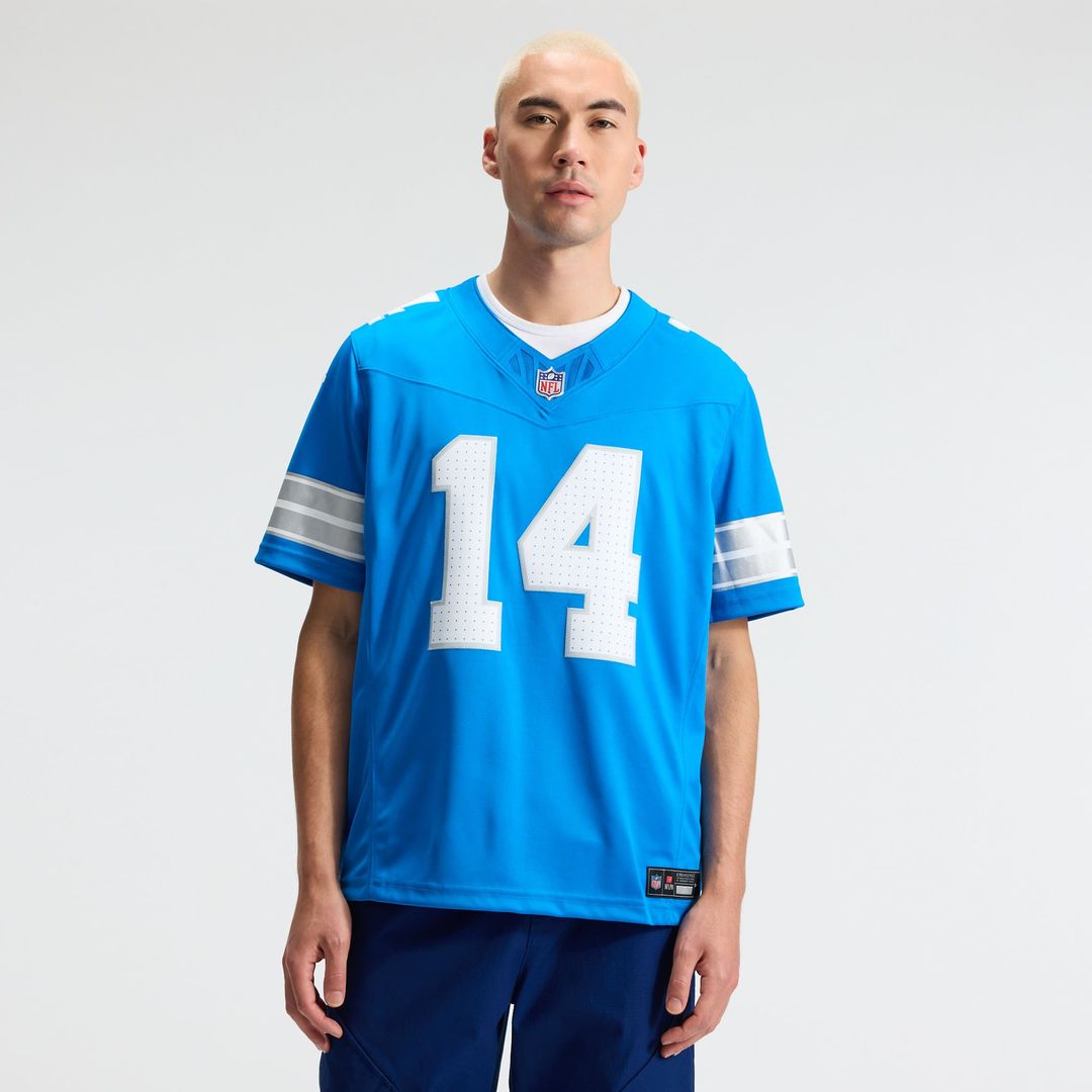 Detroit Lions Amon-Ra St. Brown Nike Blue Team Vapor F.U.S.E. Stitched Limited Jersey - product image 3