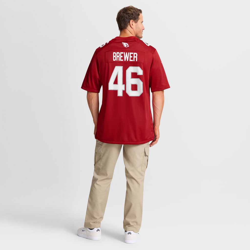 Arizona Cardinals Aaron Brewer Nike Cardinal Team Game Jersey - product image 8