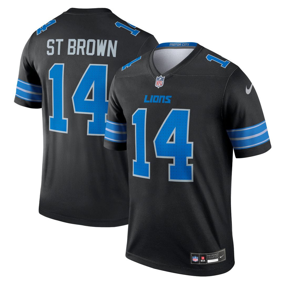 Detroit Lions Amon-Ra St. Brown Nike Blue Legend Player Performance Top - product image 7