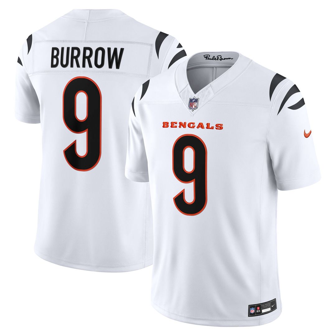 Cincinnati Bengals Joe Burrow Nike White Vapor F.U.S.E. Stitched Limited Jersey - product image 4