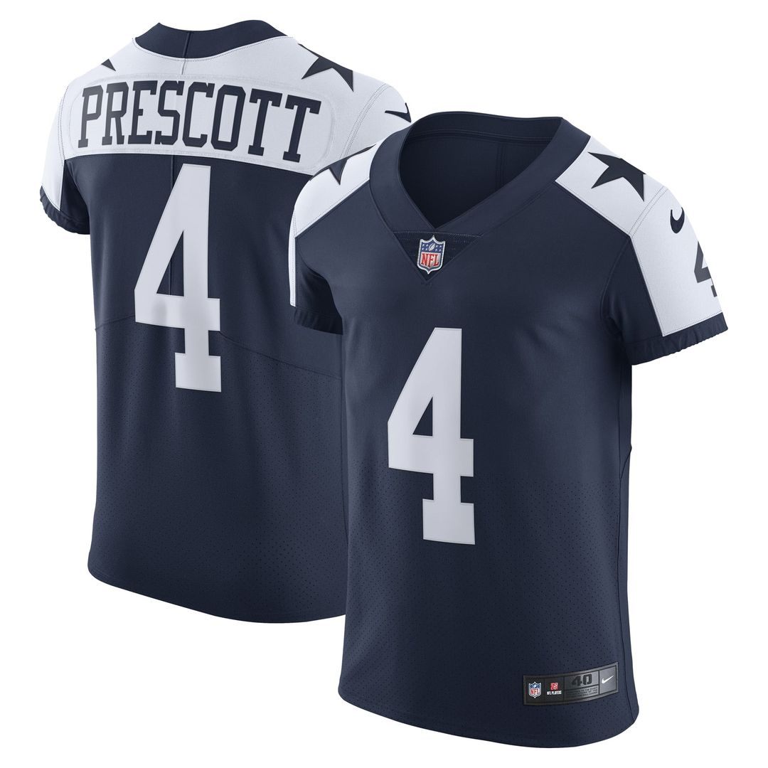 Dallas Cowboys Dak Prescott Nike Navy Alternate Vapor Elite Player Jersey - product image 1