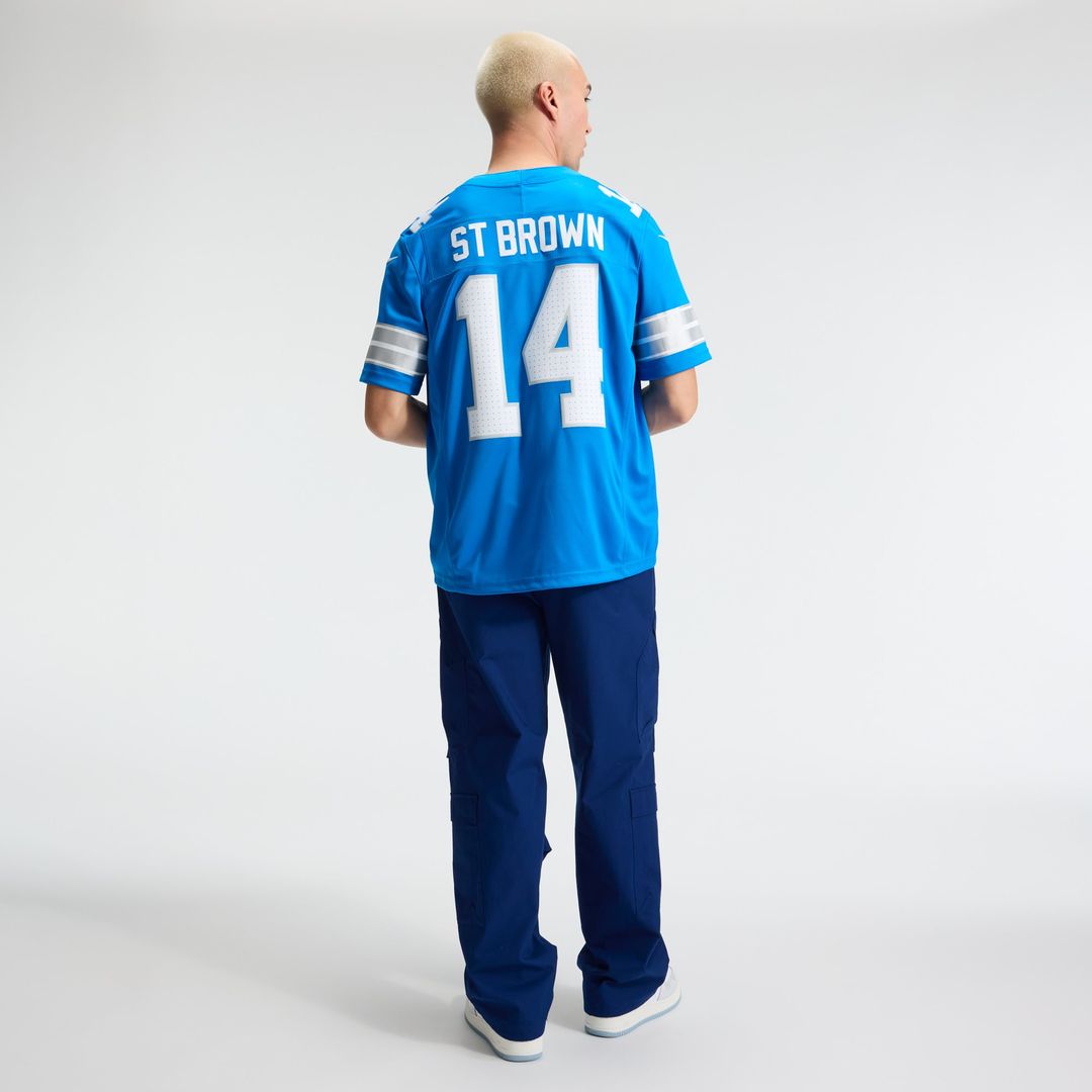 Detroit Lions Amon-Ra St. Brown Nike Blue Team Vapor F.U.S.E. Stitched Limited Jersey - product image 6