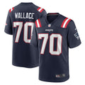 New England Patriots Caedan Wallace Nike Navy Game Jersey - product image 1