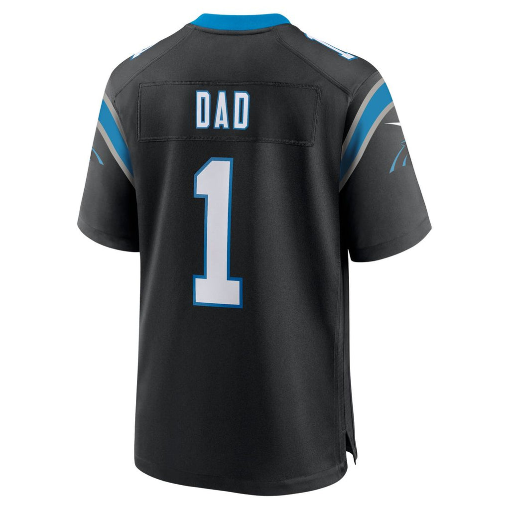 Carolina Panthers Number 1 Dad Nike Black Game Jersey - product image 3