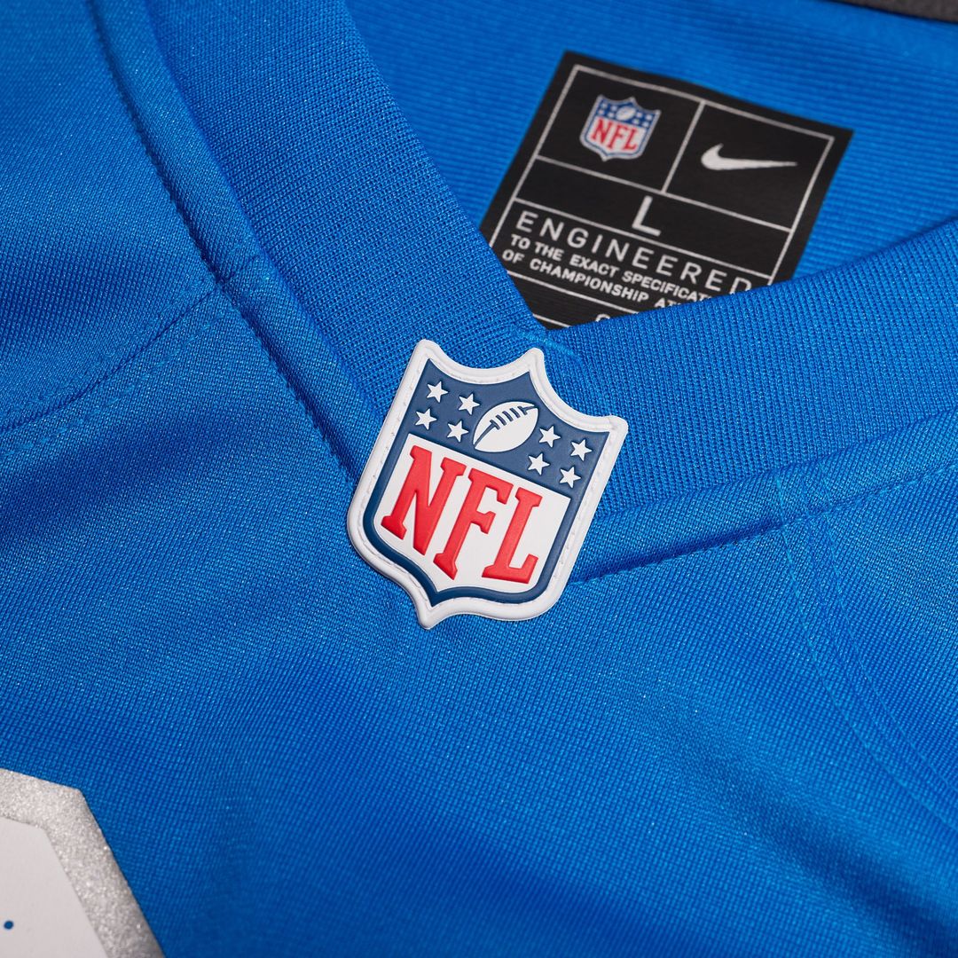 Detroit Lions Number 1 Dad Nike Blue Game Jersey - product image 4