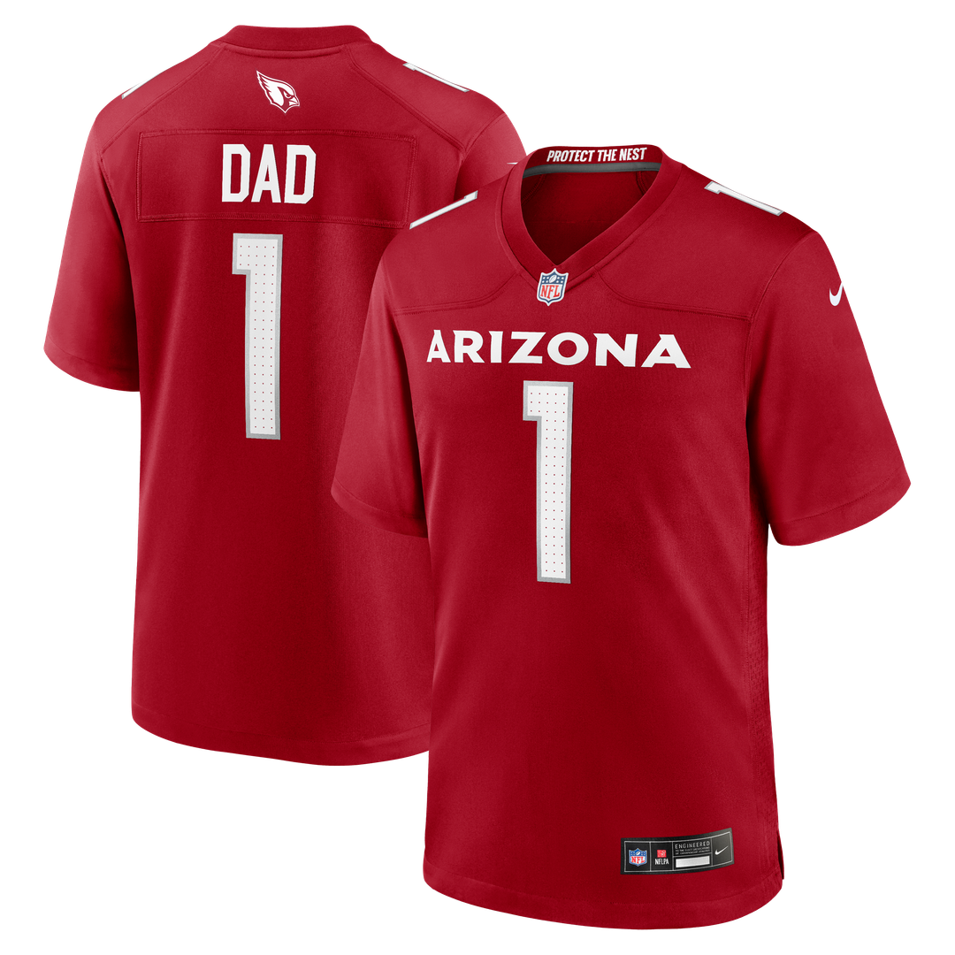 Arizona Cardinals Number 1 Dad Nike Cardinal Game Jersey - product image 1