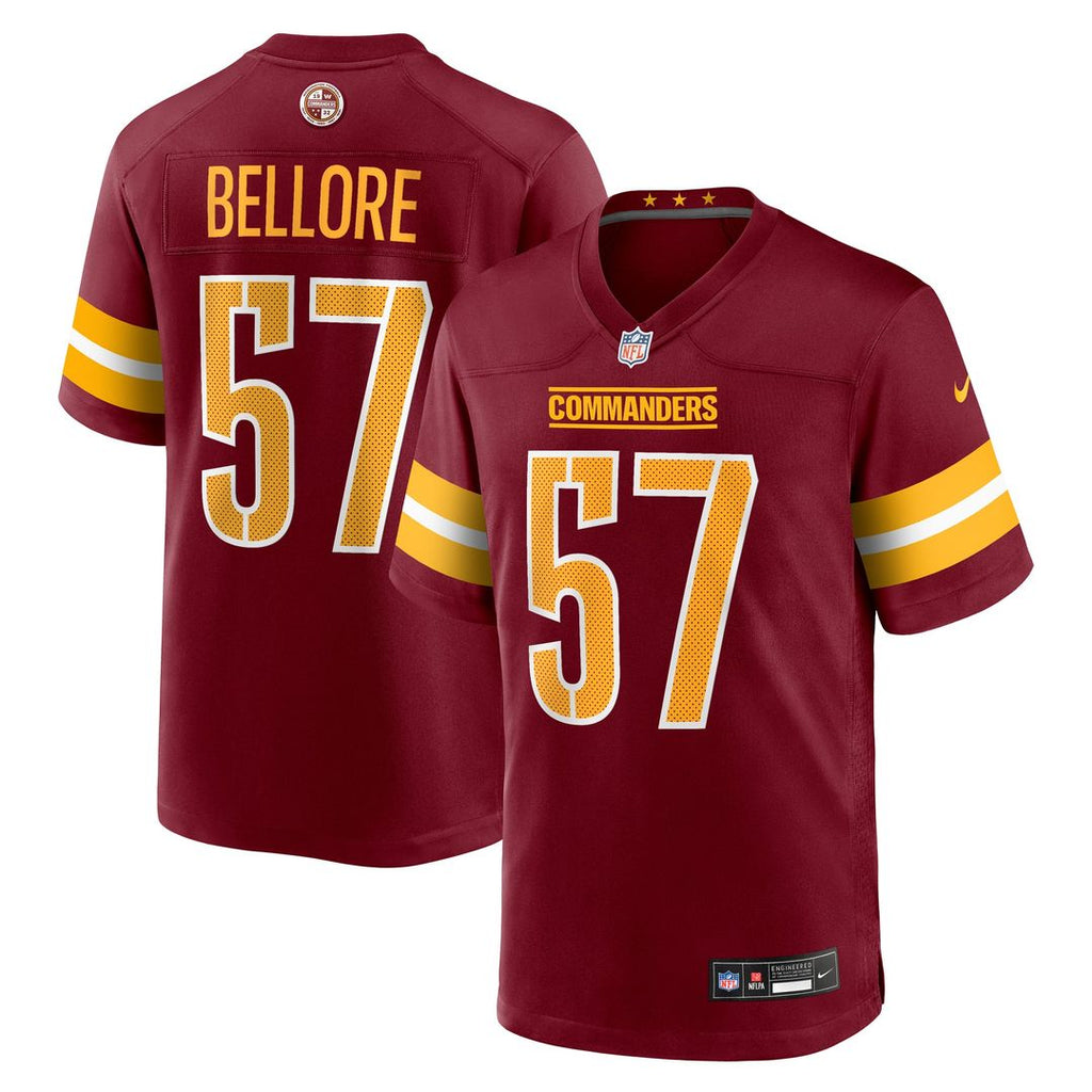 Washington Commanders Nick Bellore Nike Burgundy Team Game Jersey - product image 1