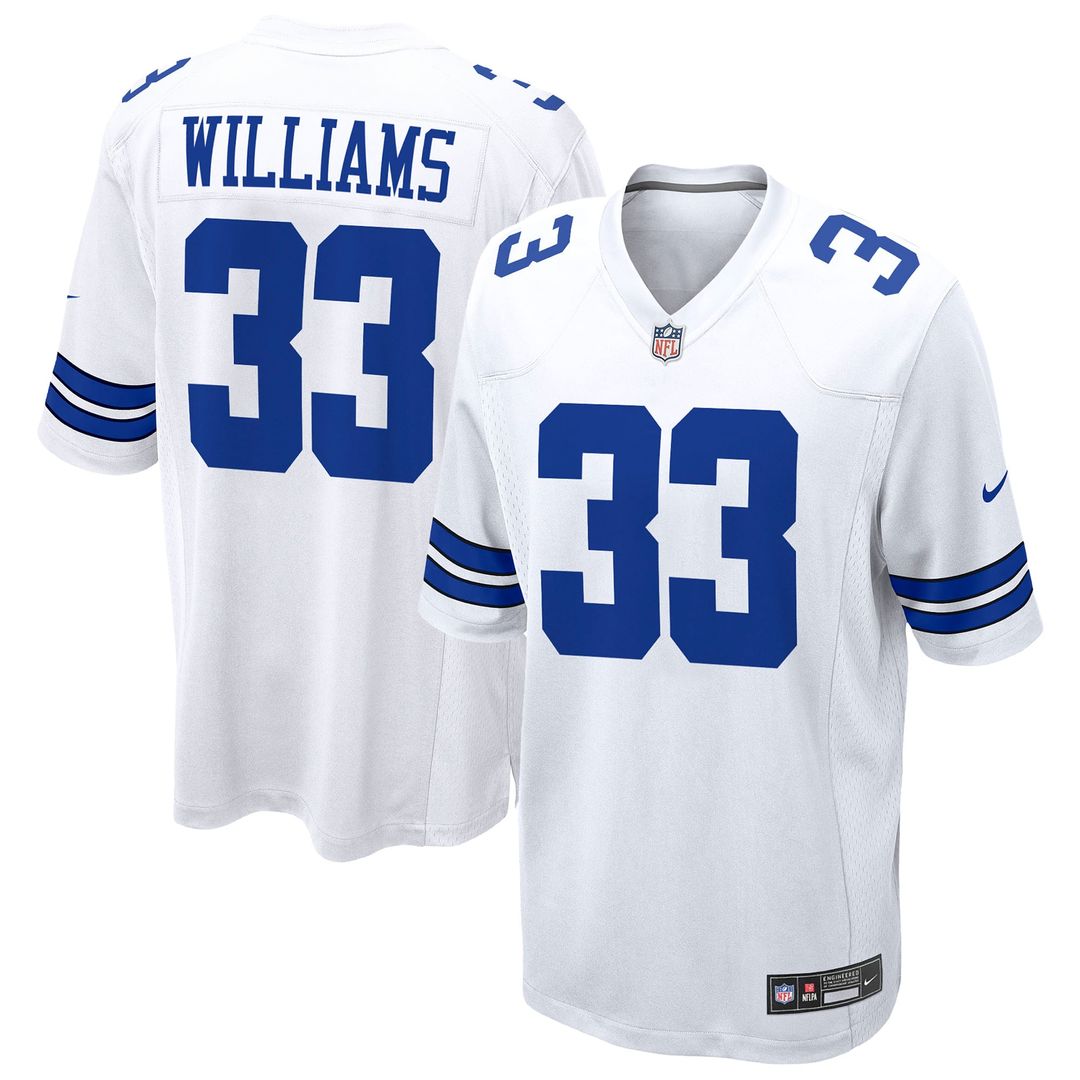Dallas Cowboys Javonte Williams Nike White Game Jersey - product image 1