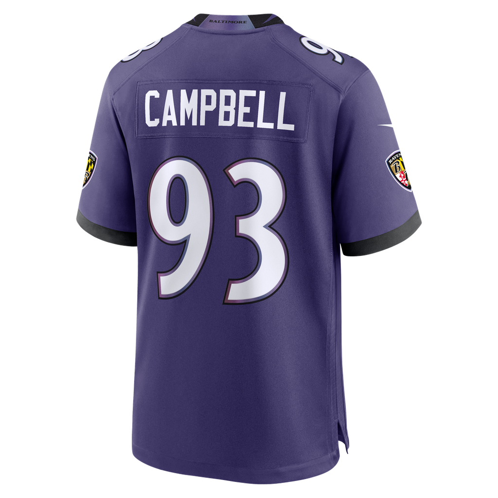 Baltimore Ravens Calais Campbell Nike Purple Team Game Jersey - product image 3
