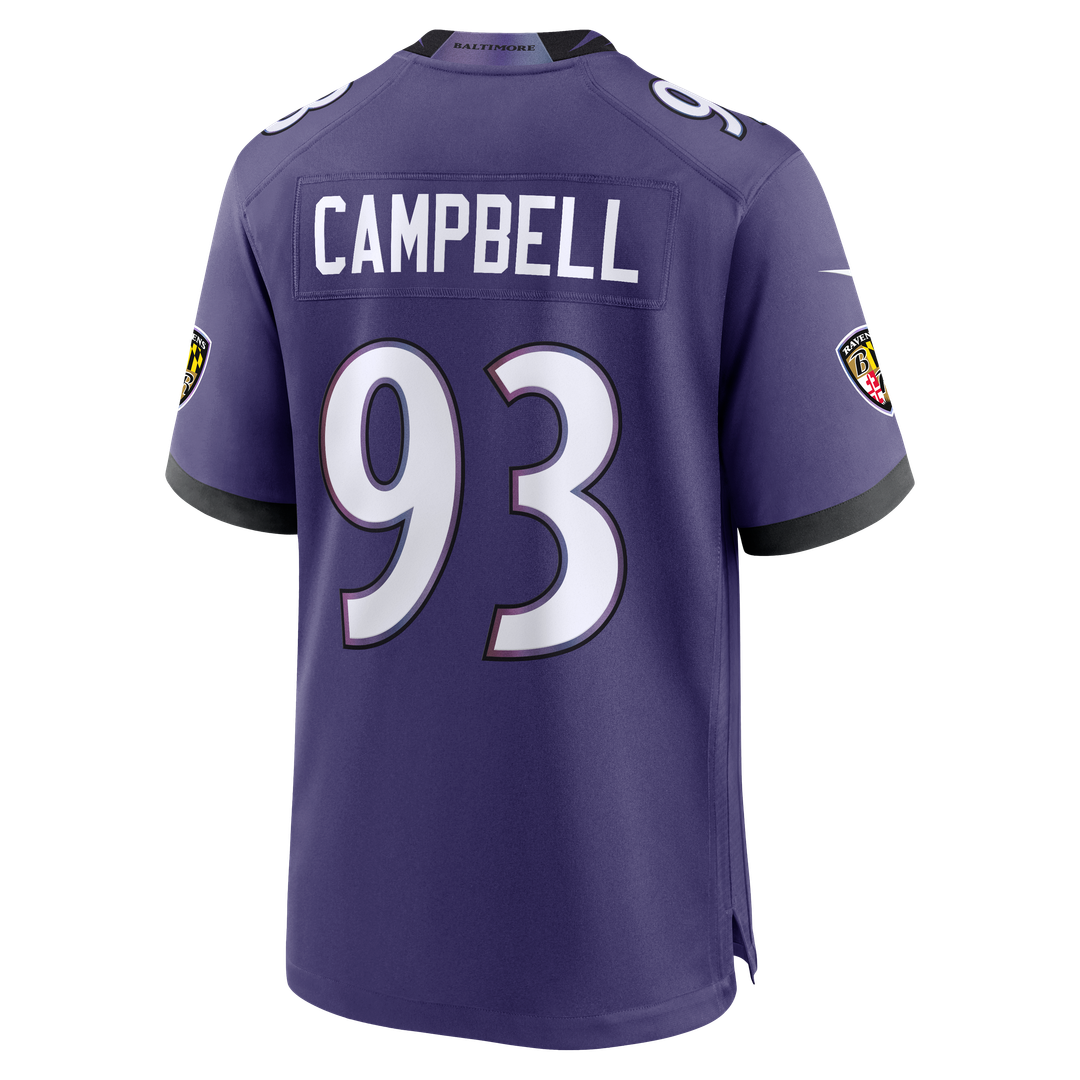Baltimore Ravens Calais Campbell Nike Purple Team Game Jersey - product image 3