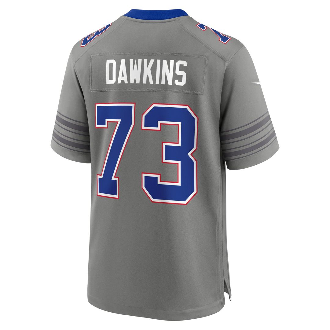 Buffalo Bills Dion Dawkins Nike Gray Nickel City Game Jersey - product image 6