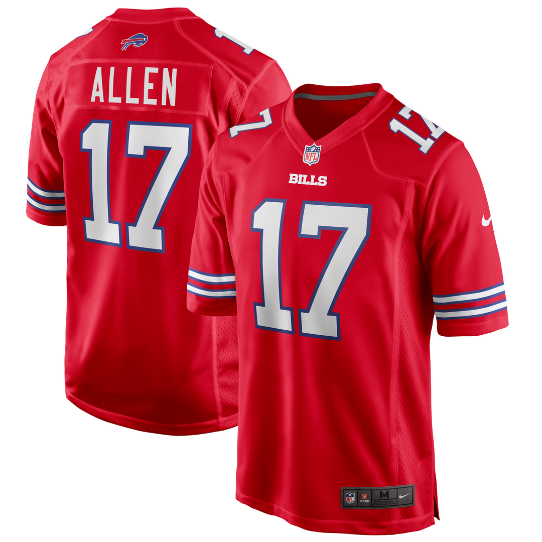 Buffalo Bills Josh Allen Nike Red Alternate Game Player Jersey - product image 1