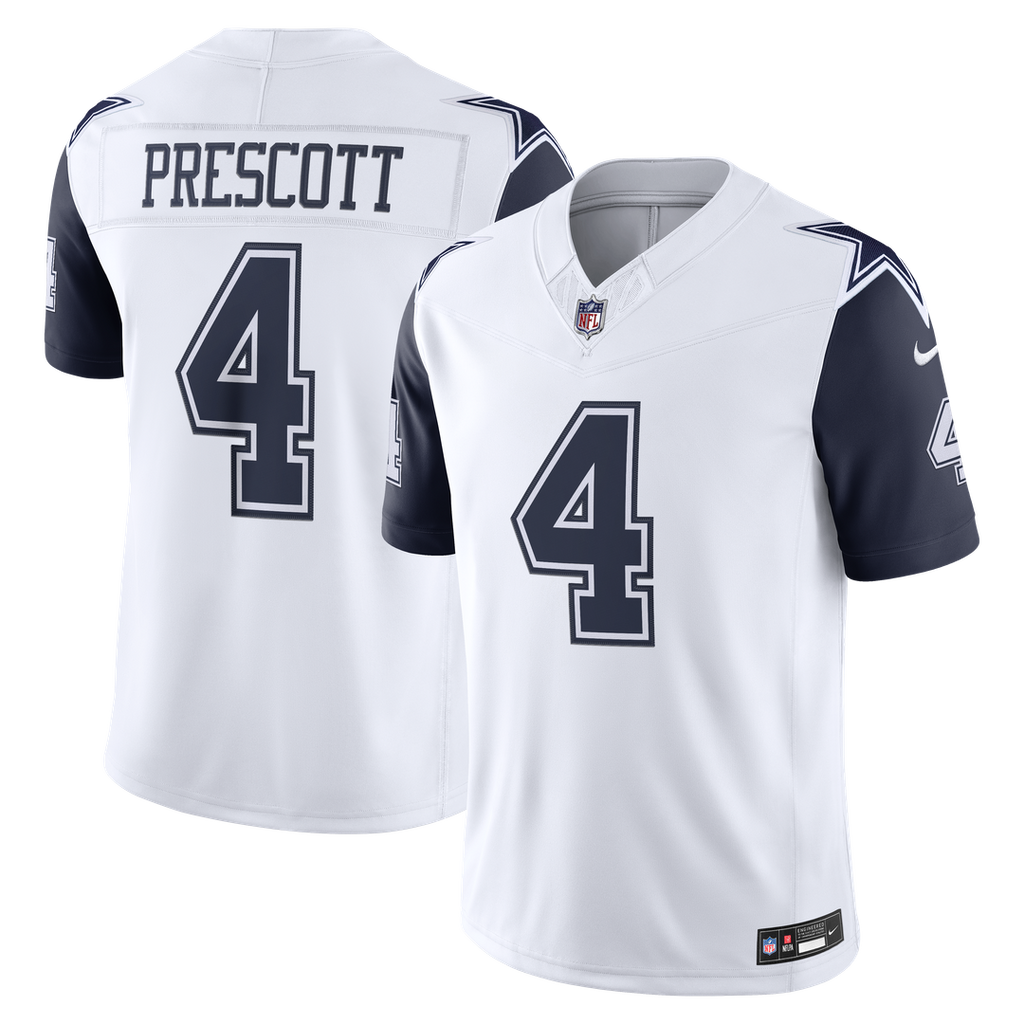Dallas Cowboys Dak Prescott Nike White Alternate Vapor F.U.S.E. Stitched Limited Jersey - product image 4