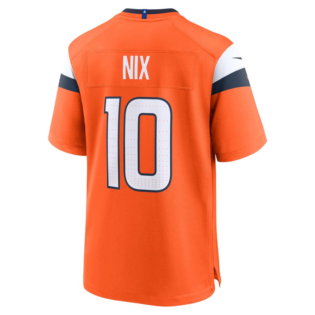 Denver Broncos Bo Nix Nike Orange Player Game Jersey - product image 3