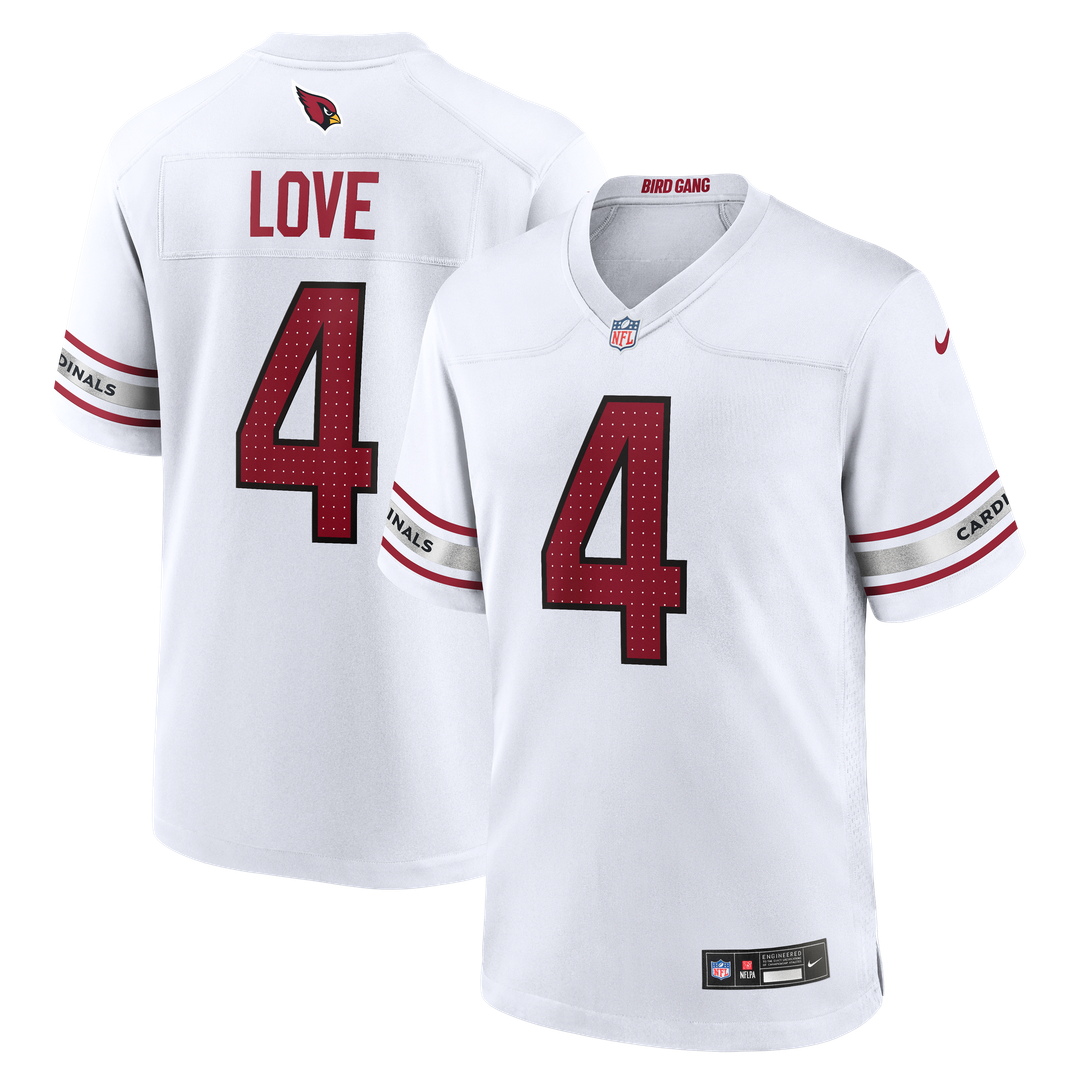 Arizona Cardinals Jeremiyah Love Nike White Game Player Jersey - product image 4