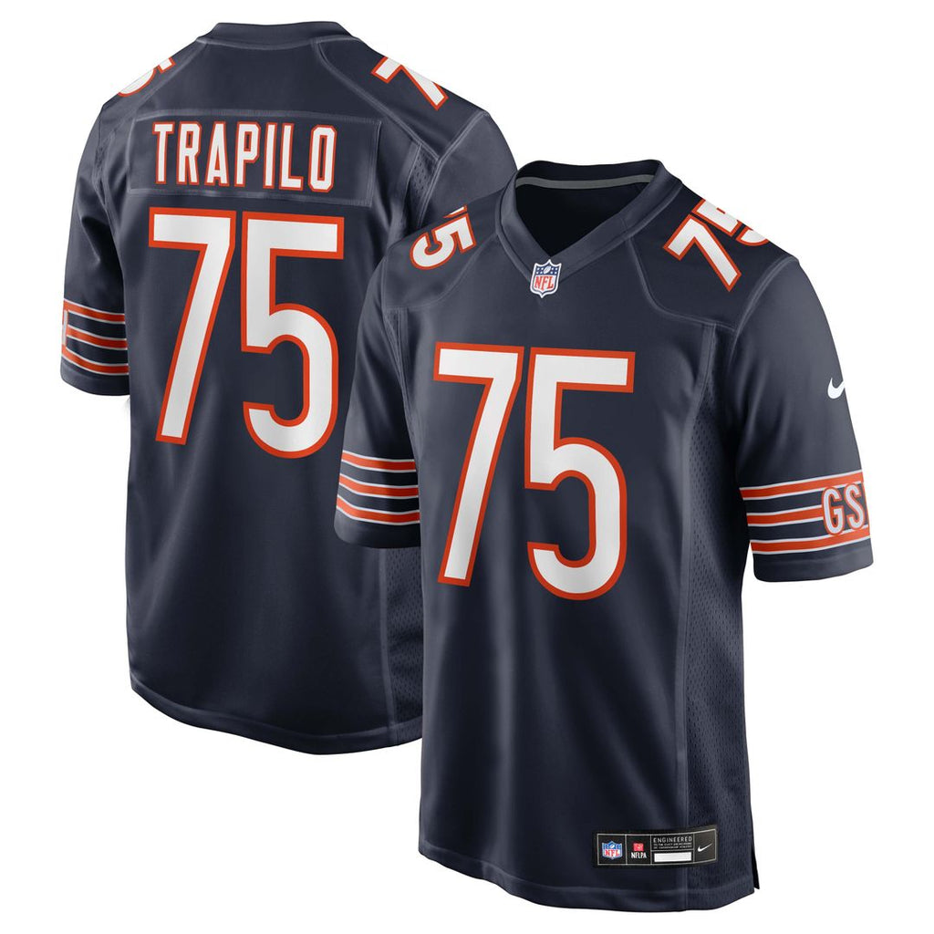 Chicago Bears Ozzy Trapilo Nike Navy Team Game Jersey - product image 1