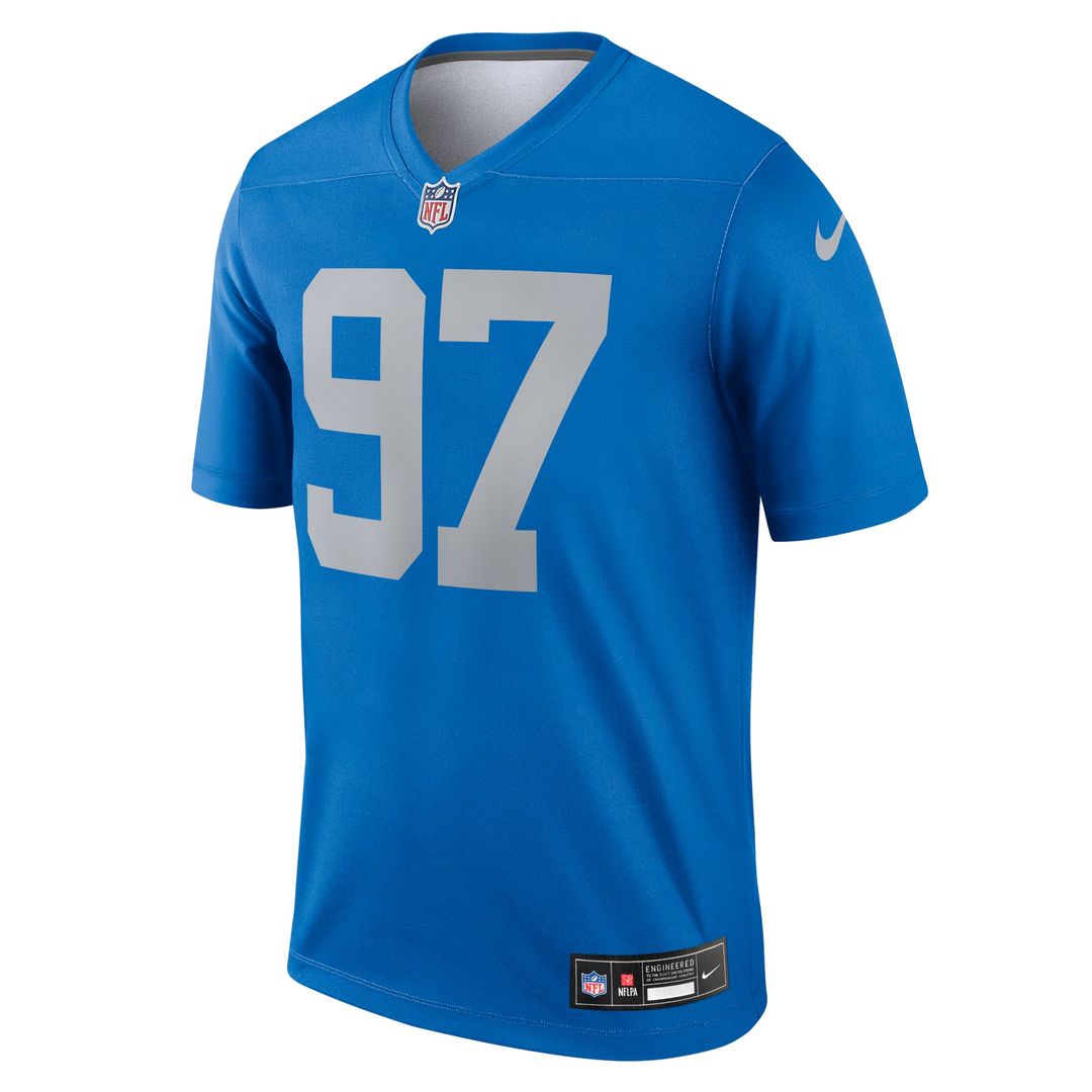 Detroit Lions Aidan Hutchinson Nike Blue Legend Player Performance Top - product image 2
