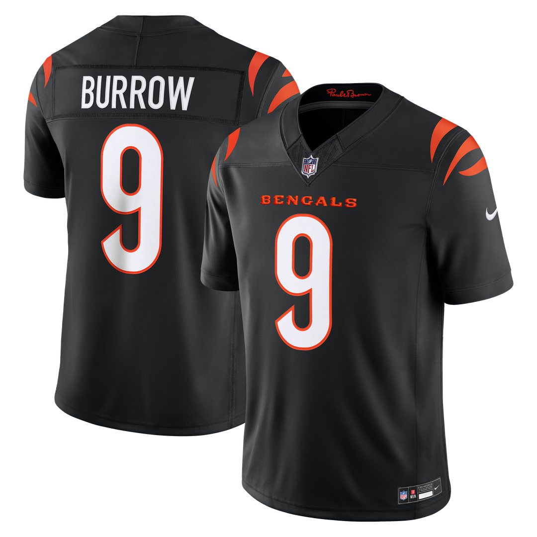 Cincinnati Bengals Joe Burrow Nike Orange Alternate Vapor F.U.S.E. Stitched Limited Jersey - product image 7