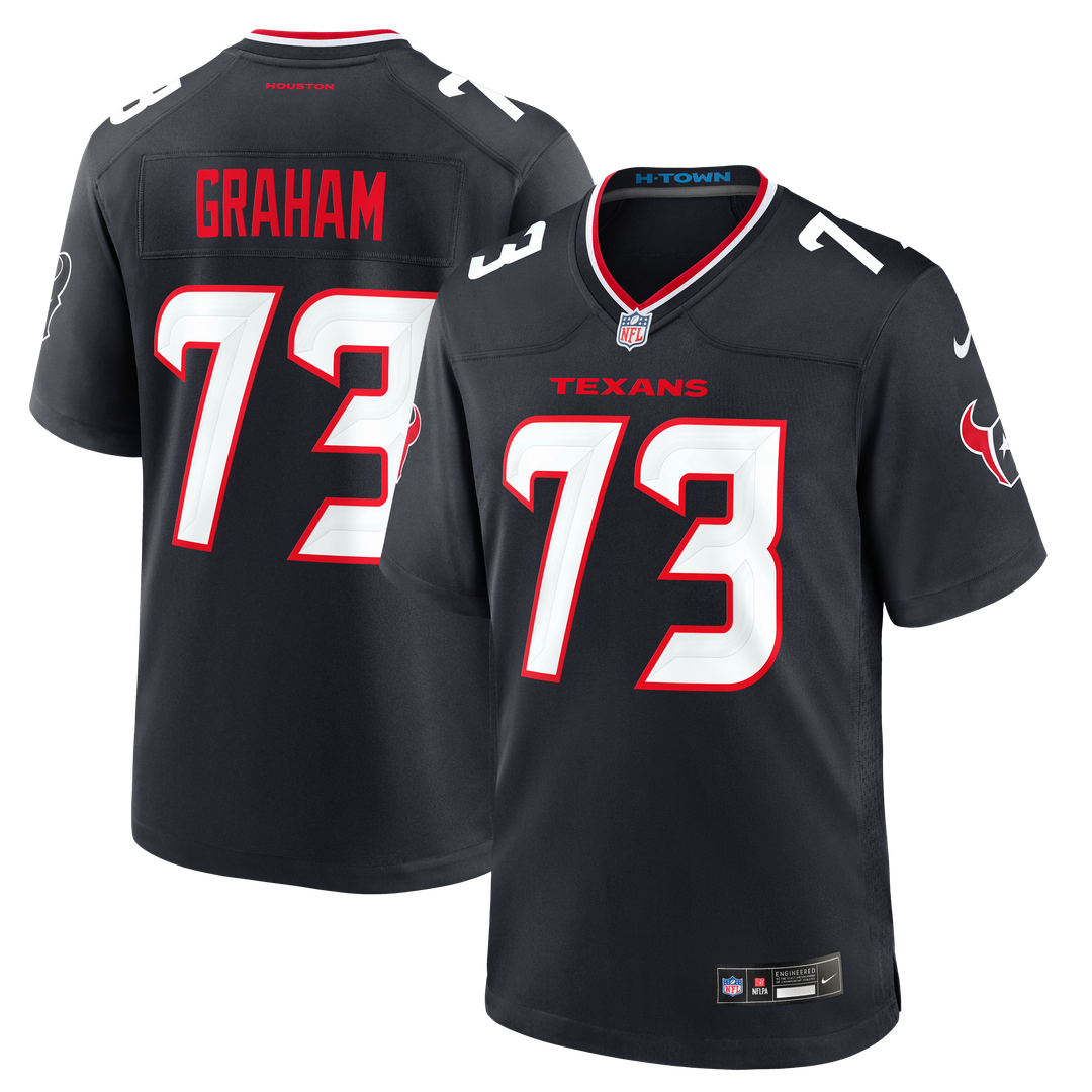 Houston Texans Derrick Graham Nike Navy Team Game Jersey - product image 1