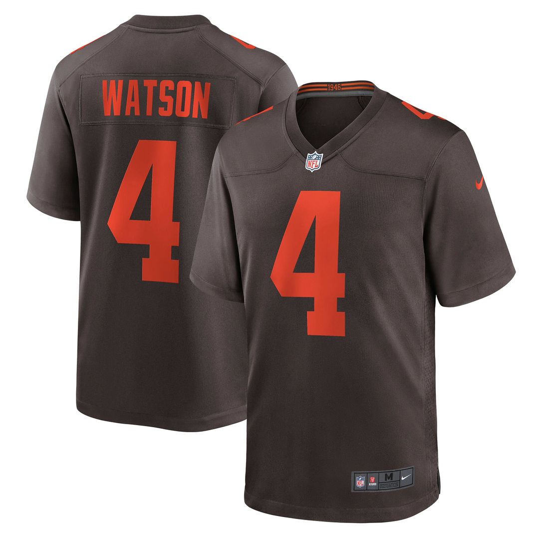 Cleveland Browns Deshaun Watson Nike Brown Alternate Game Jersey - product image 1