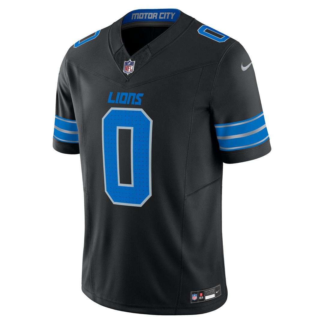 Detroit Lions Jahmyr Gibbs Nike Black 2nd Alternate Vapor F.U.S.E. Limited Jersey - product image 2