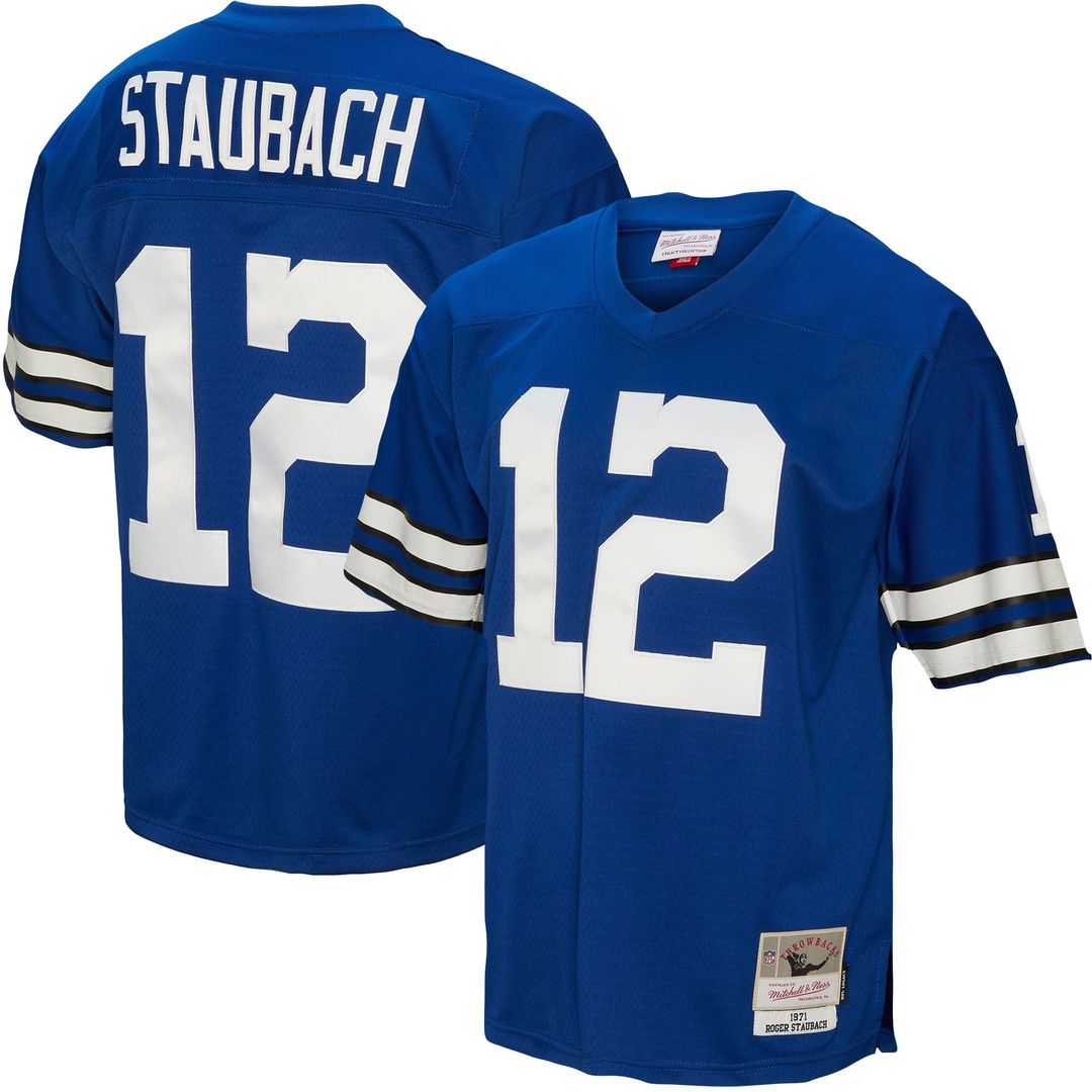 Dallas Cowboys Roger Staubach Mitchell & Ness Royal Legacy Replica Jersey - product image 1