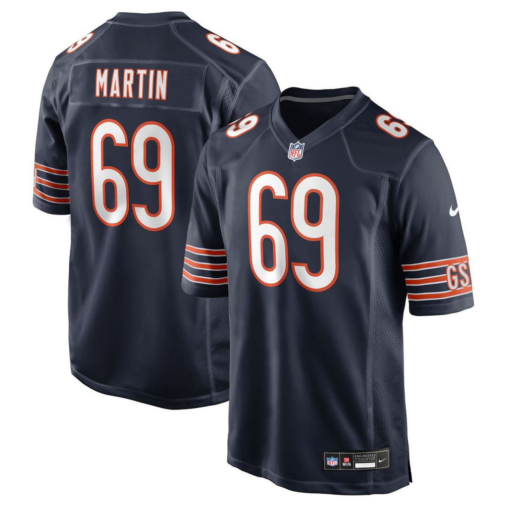 Chicago Bears Jeremiah Martin Nike Navy Team Game Jersey - product image 1