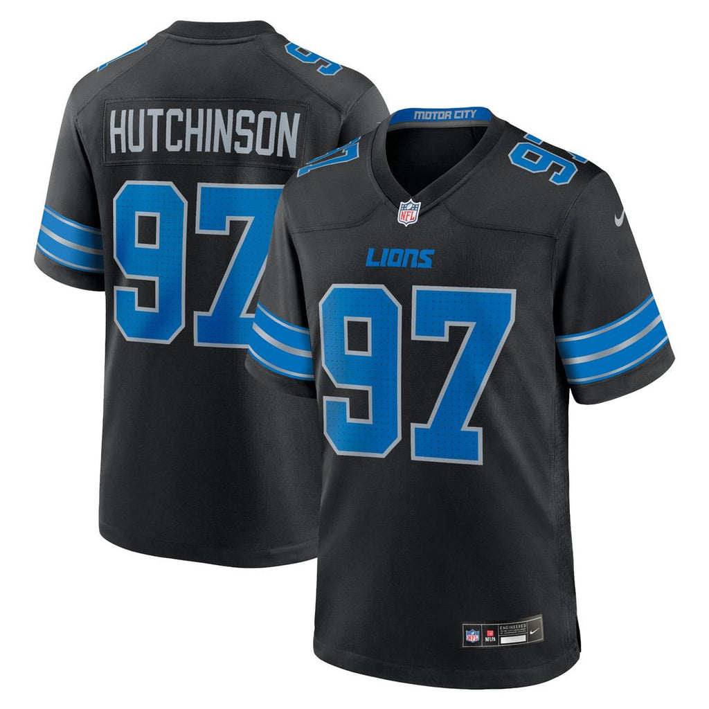 Detroit Lions Aidan Hutchinson Nike Black 2nd Alternate Game Jersey - product image 7