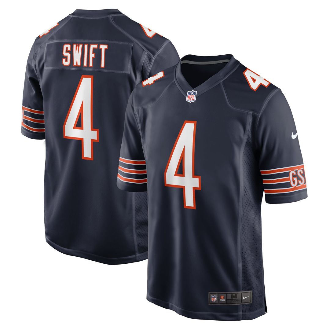 Chicago Bears D'Andre Swift Nike Navy Game Jersey - product image 1