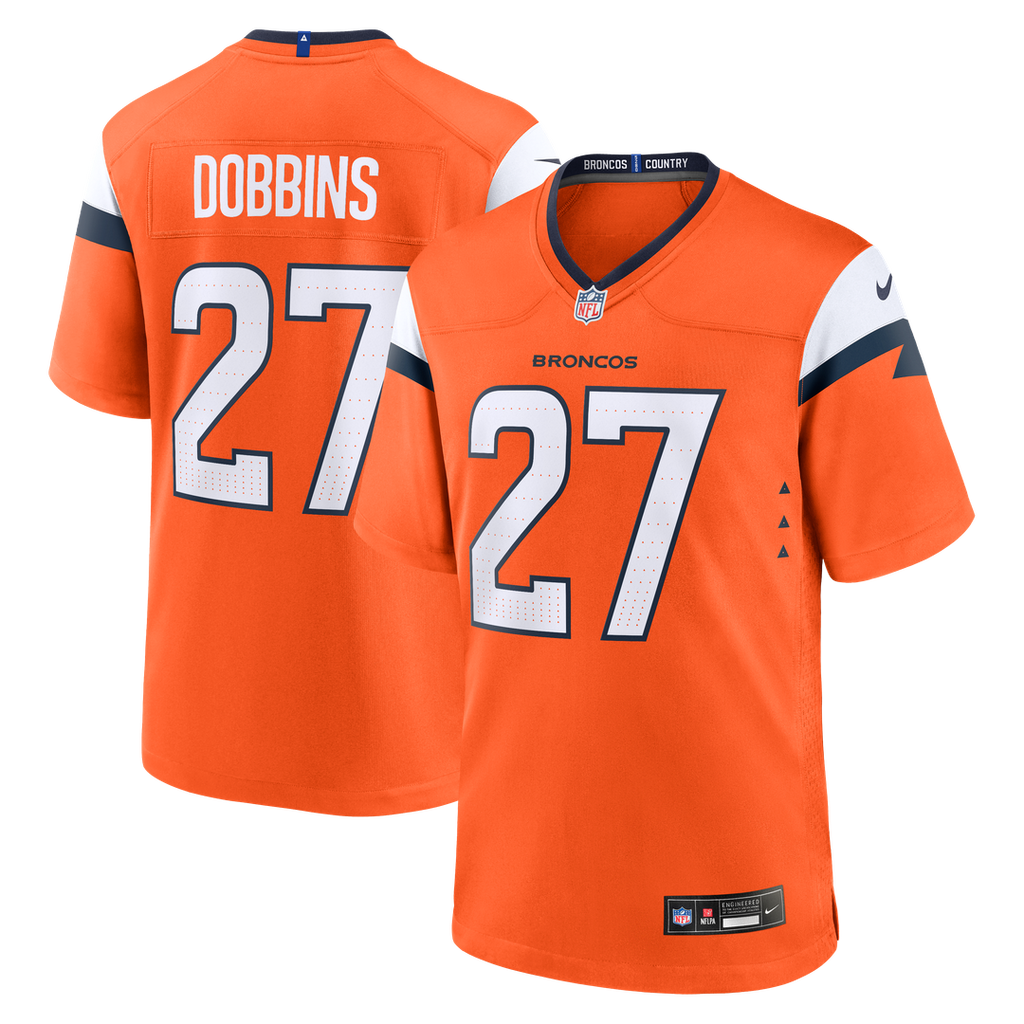 Denver Broncos J.K. Dobbins Nike Orange Team Game Jersey - product image 1