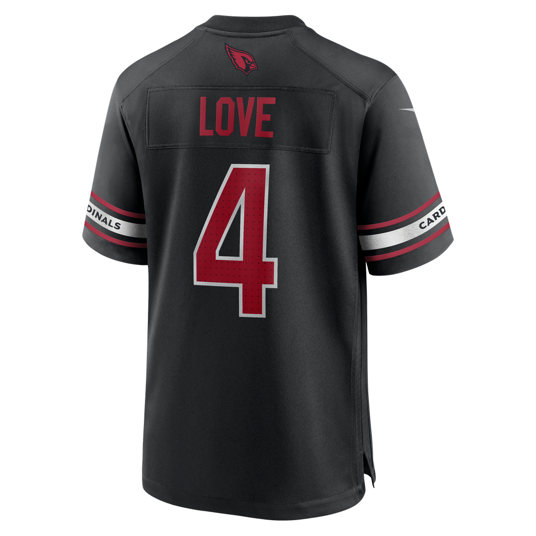 Arizona Cardinals Jeremiyah Love Nike Black Alternate Game Player Jersey - product image 9