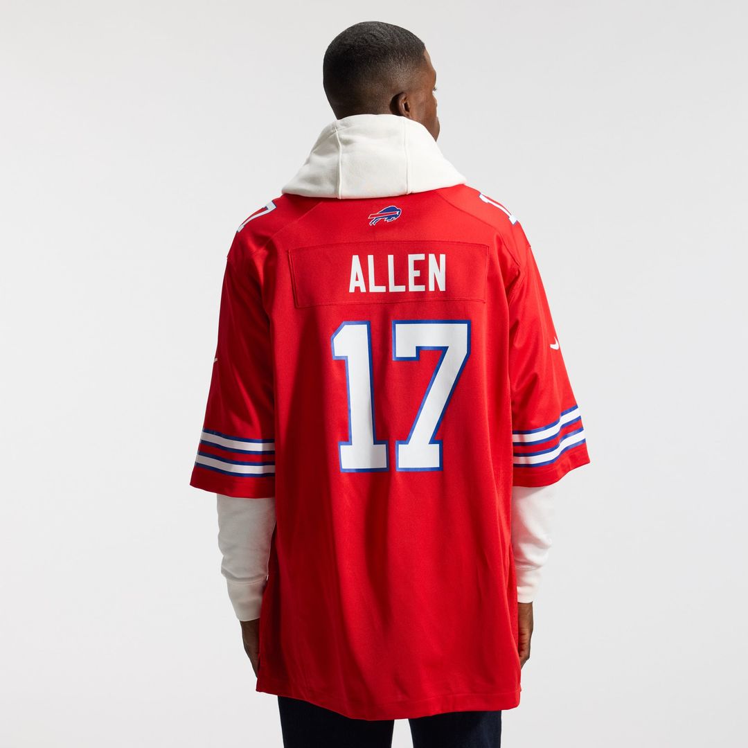 Buffalo Bills Josh Allen Nike Red Alternate Game Player Jersey - product image 4