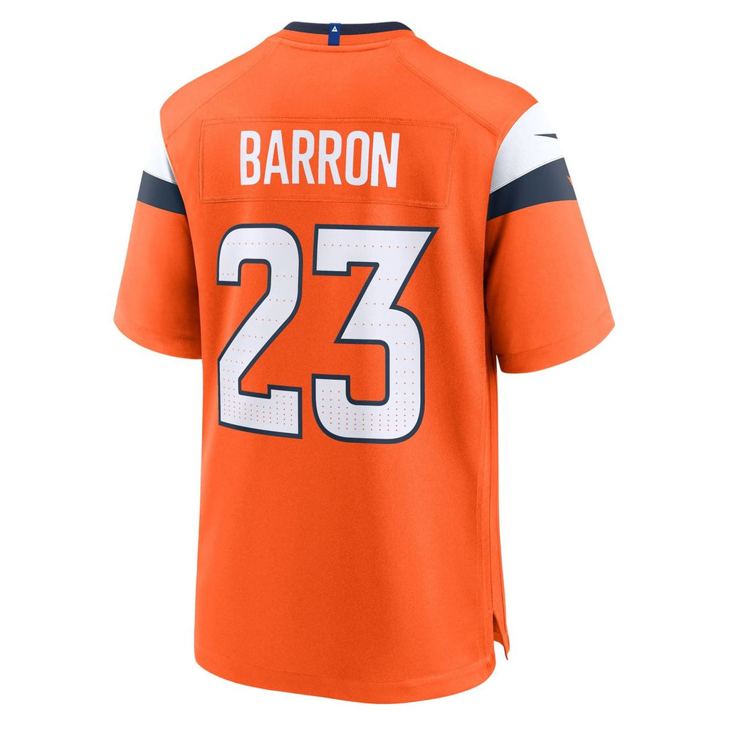 Denver Broncos Jahdae Barron Nike Orange Team Game Jersey - product image 3